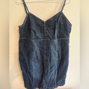 Plus Size Vintage Venezia Jeans Western Denim Spaghetti Dress
